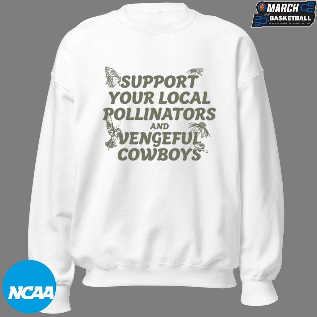 Adam Page Support Your Local Pollinators And Vengeful Cowboys T-shirts