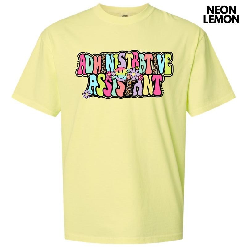 Administrative Assistant Groovy Comfort Colors T-Shirt 'NLB' Hoodie, Sweatshirt | HypeCrazeTee.com