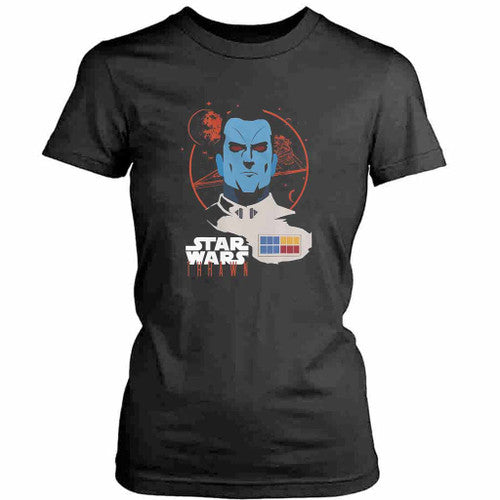 Admiral Thrawn Head Shot Graphic Womens T-Shirt Tee