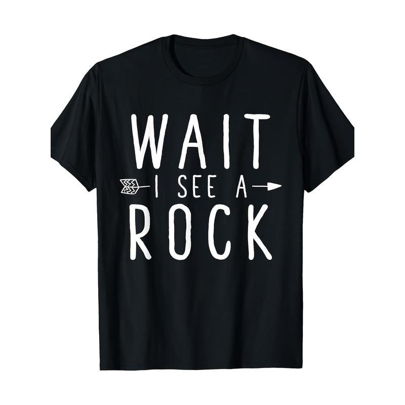 Adult Geologist Humor Cotton T-Shirt - All-Season Regular Fit Crew Neck with Digital Heat Transfer Geometric Rock...