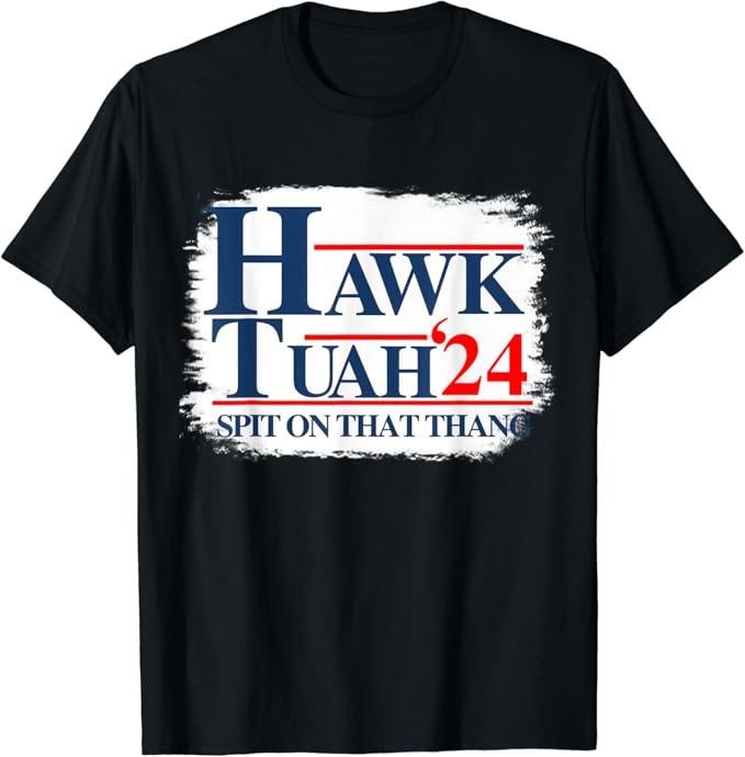 Adult Humor Shirts, Hawk Tuah 24 Spit On That Thang Bleach T-Shirt Top Classic Casual Cotton Hoodie, Sweatshirt