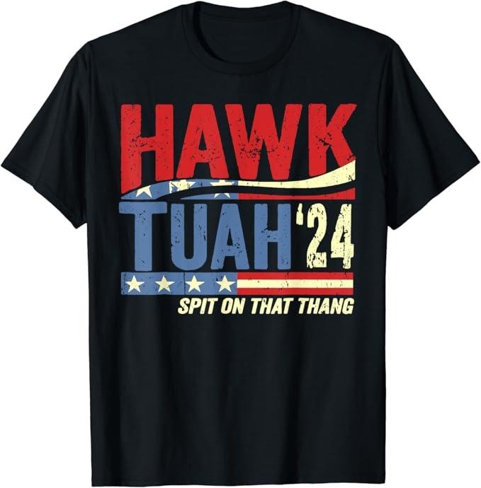 Adult Humor Shirts, Hawk Tuah 24 Spit On That Thang Retro T-Shirt Classic Unisex Casual Cotton Hoodie, Sweatshirt