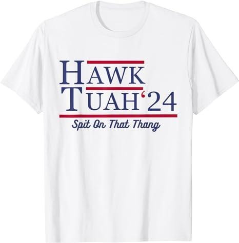 Adult Humor Shirts, Hawk Tuah 24 Spit On That Thang T-Shirt - Casual Top Classic Cotton Hoodie, Sweatshirt | HypeCrazeTee.com