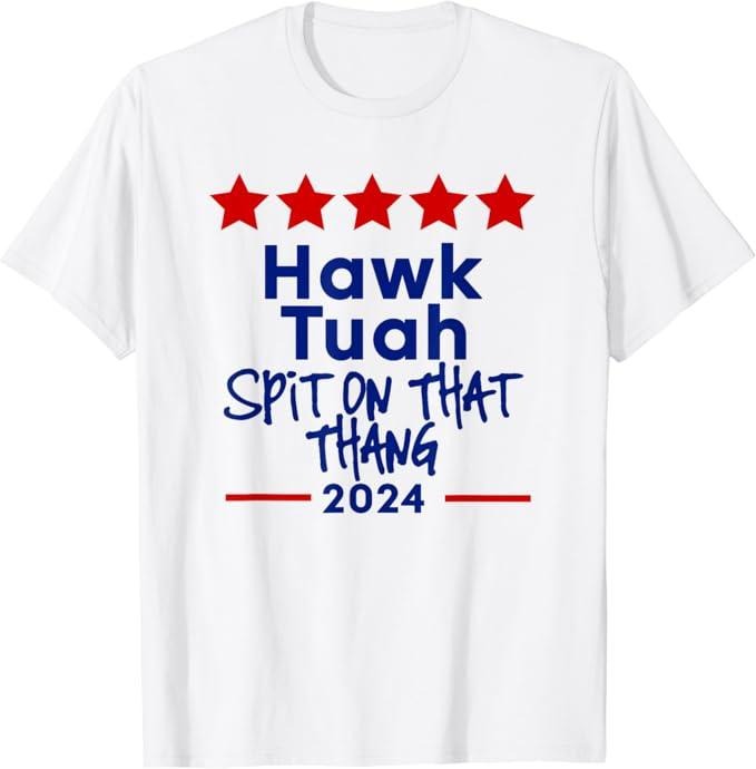 Adult Humor Shirts, Hawk Tuah 24 Spit On That Thang T-Shirt - Classic Fit Casual Cotton Hoodie, Sweatshirt | HypeCrazeTee.com