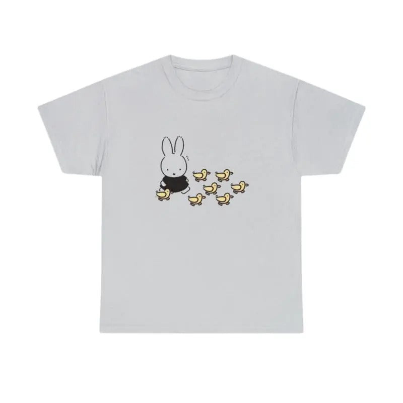 Adult Miffy T-shirt, Funny Miffy Bunny Meme Unisex Cotton T-shirt Top Fit Hoodie, Sweatshirt | HypeCrazeTee.com