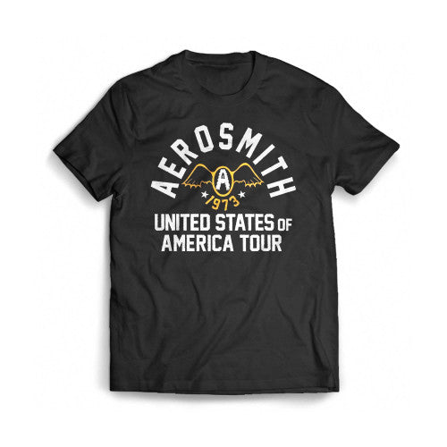 Aerosmith United State Tour 1973 Mens T-Shirt Tee