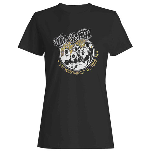 Aerosmith Wings Tour 74 Women's T-Shirt Tee