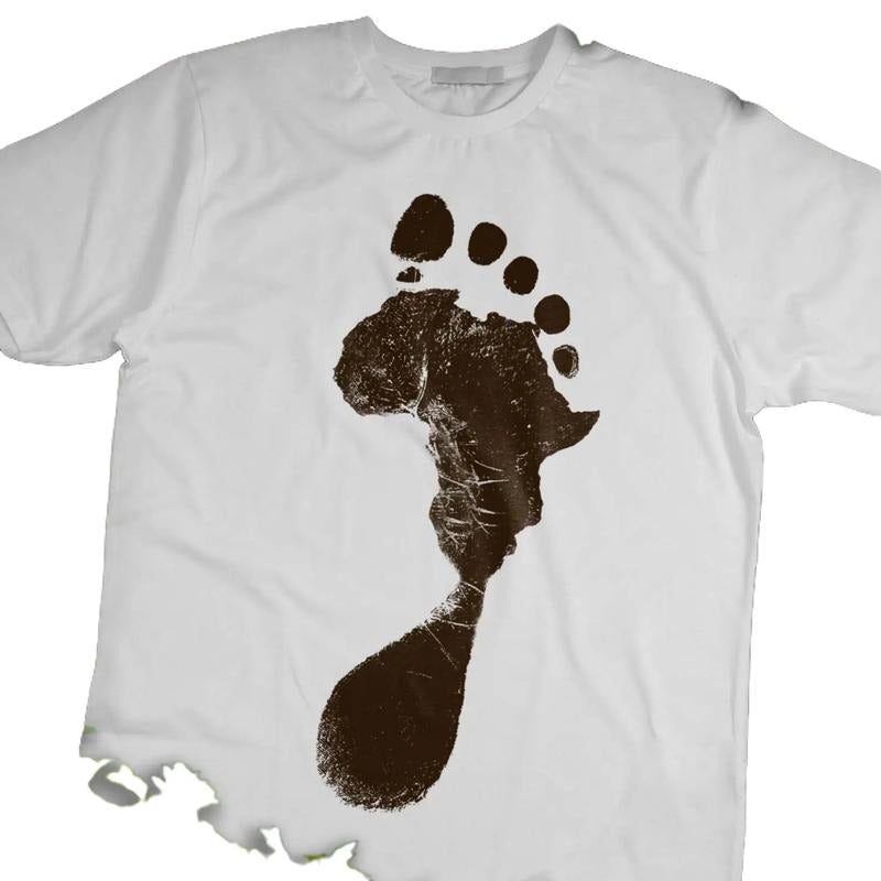 African Footprint in My DNA Unisex Tee, Black History Shirt, BLM Tee Classic Cotton Top Hoodie, Sweatshirt | HypeCrazeTee.com