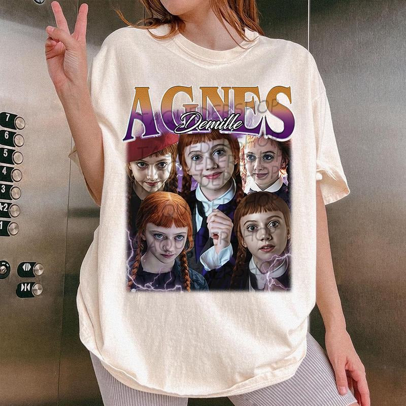 Agnes Demille Wednesday Shirt, Halloween Movie Tee, Wednesday Season 2 T-Shirt Hoodie, Sweatshirt | HypeCrazeTee.com