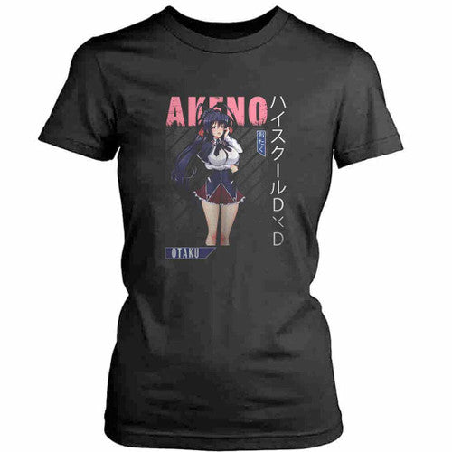 Akeno Himejima Vintage Akeno Anime Womens T-Shirt Tee