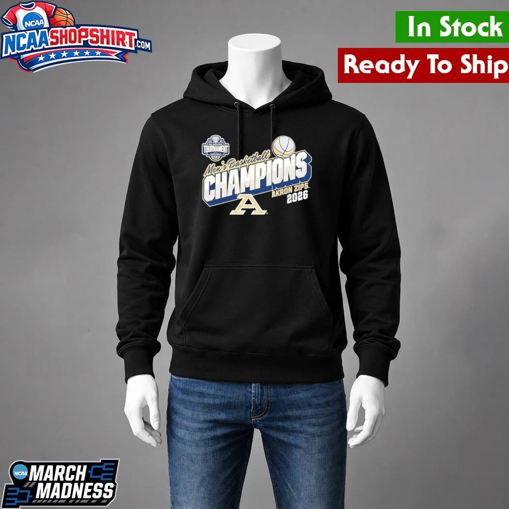 Akron Zips 2026 MAC Men’s Basketball Tournament Champions Shirt