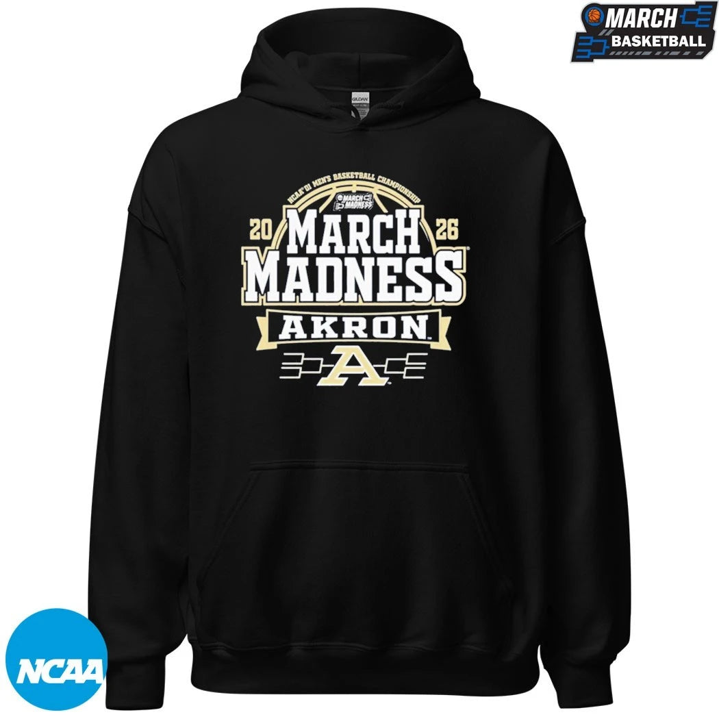 Akron Zips 2026 NCAA Men’s Basketball March Madness Bound T-Shirts