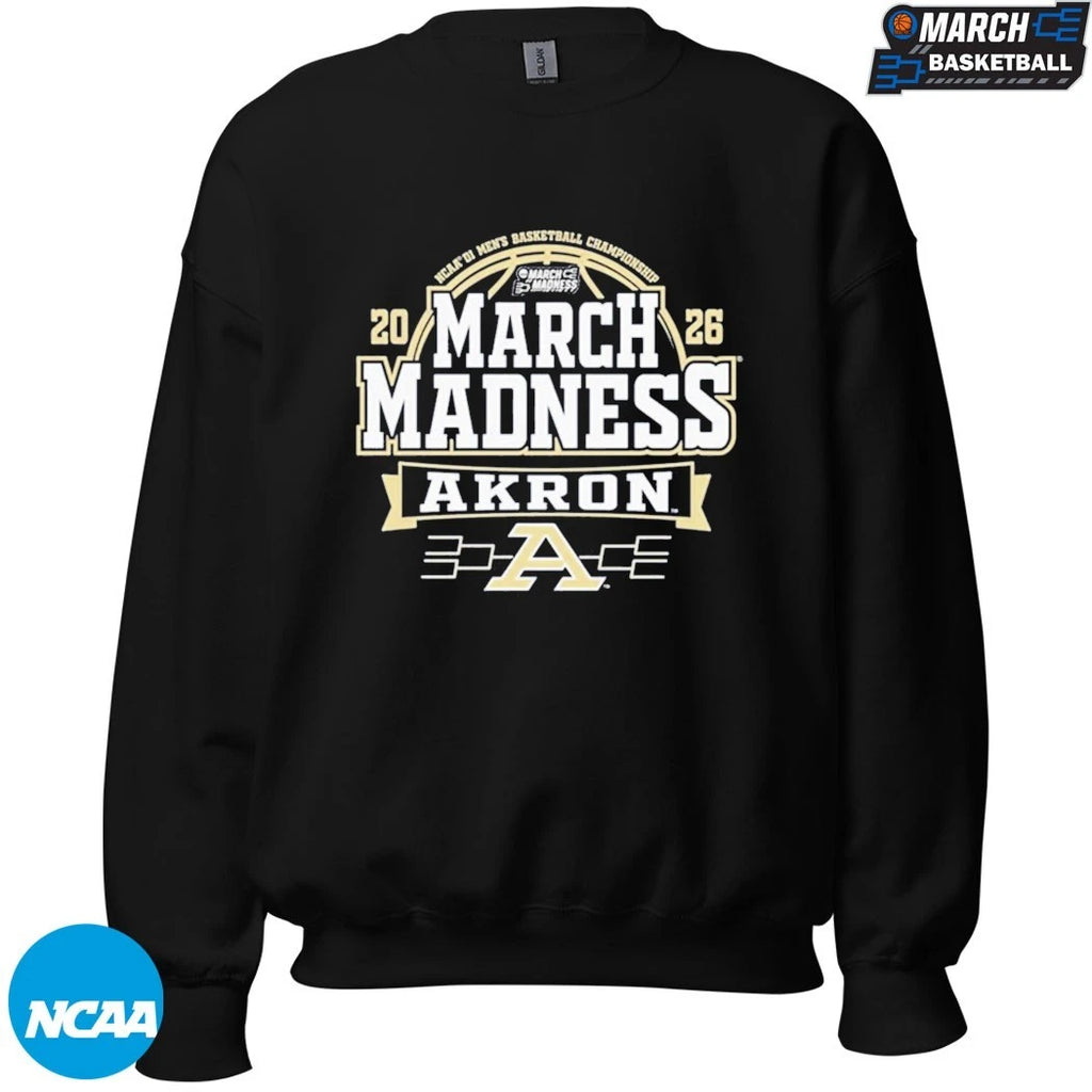 Akron Zips 2026 NCAA Men’s Basketball March Madness Bound T-Shirts