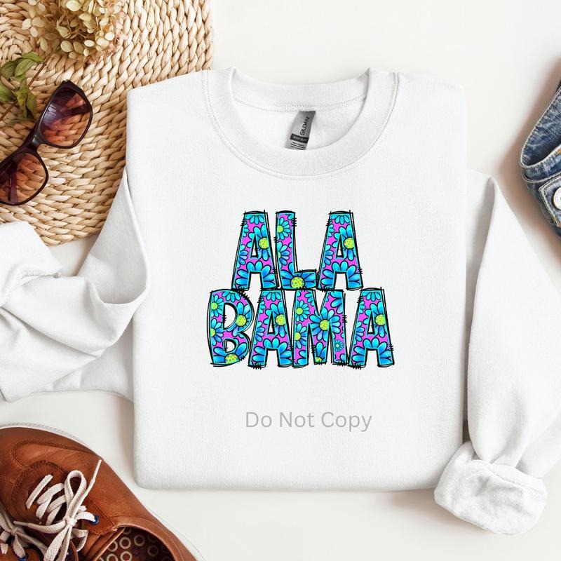 Alabama DTF Transfer ONLY - This is NOT a T Shirt Hoodie, Sweatshirt | HypeCrazeTee.com