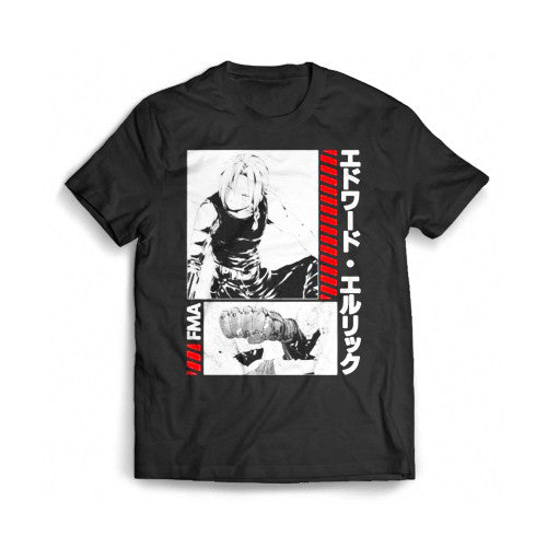 Alchemist Edward Elric Anime Mens T-Shirt Tee
