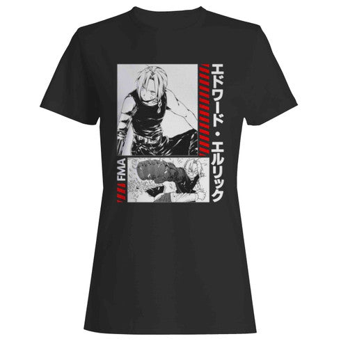 Alchemist Edward Elric Anime Women's T-Shirt Tee
