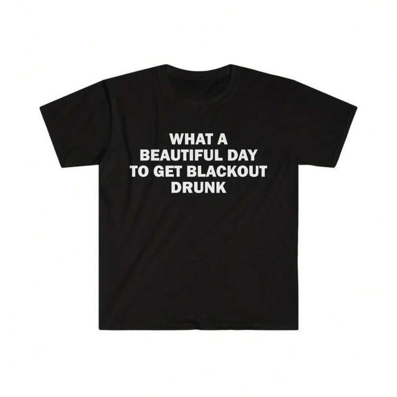 Alcoholic T-Shirt Humor Funny Gift Meme Unisex Offensive Tee  Casual Style Crewneck Short Sleeve Tops Shortsleeve...