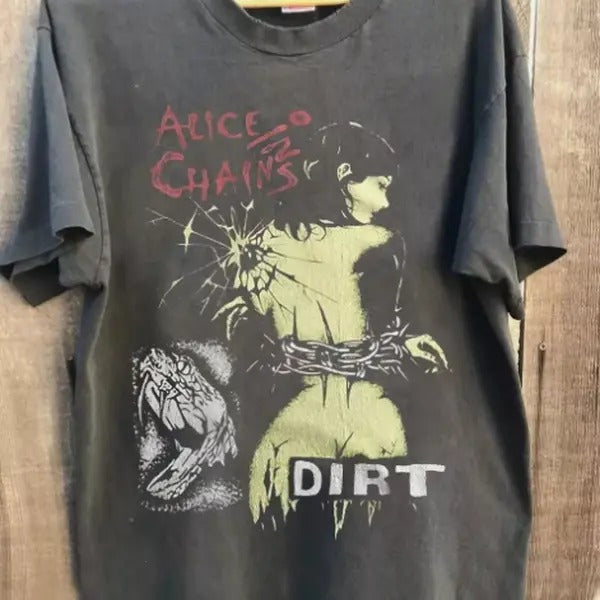 Alice In Chains Dirt Graphic Retro Charcoal Unisex Tshirt Men Women Hoodie, Sweatshirt | HypeCrazeTee.com