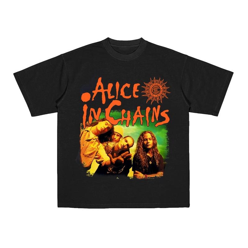Alice In Chains Graphic Tee, Grunge Rock Legend Unisex T-Shirt Hoodie, Sweatshirt | HypeCrazeTee.com