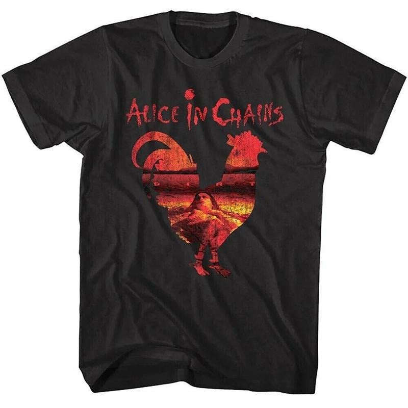 Alice In Chains Rooster Dirt Layne Staley Rock T-shirt, Unisex All Sizes Menswear Top Hoodie, Sweatshirt | HypeCrazeTee.com