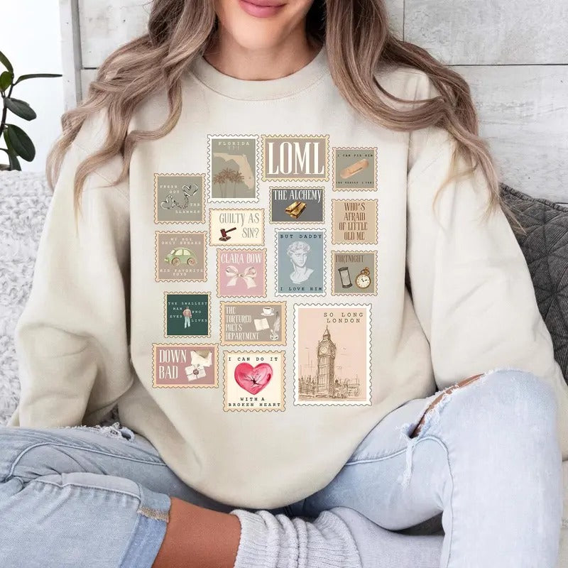 All Albums Shirt, New Song Released, Version Tshirt Crewneck Sweatshirt For Fans Breathable Fabric, Unisex Sweater...