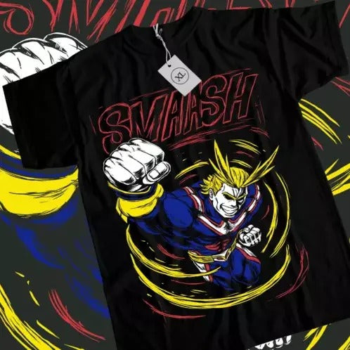 All Might T-shirt Plus Ultra Boku No Hero Academia Anime Black Shirt All Shirt Hoodie, Sweatshirt | HypeCrazeTee.com