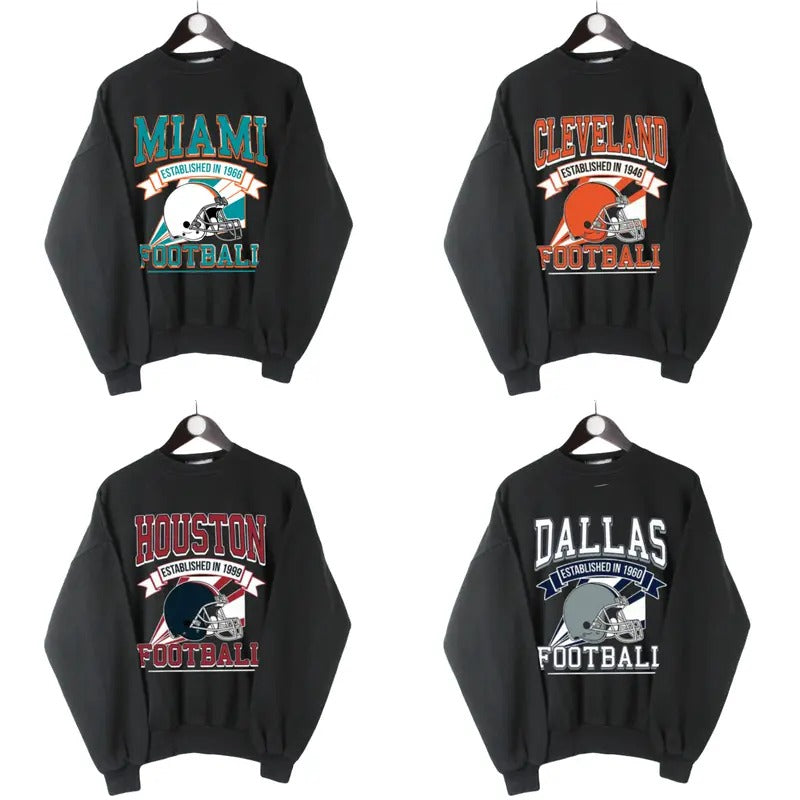 All Team Collection - Football Sweatshirts Vintage For Every Fan T-Shirts, Hoodie | HypeCrazeTee.com