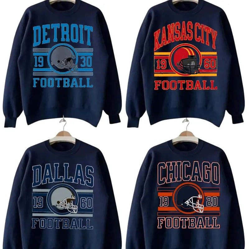 All Teams Football Sweatshirt, Trending Football Fan Sweatshirt , Sport Classic Sweatshirt. Crewneck Menswear T-Shirts,...