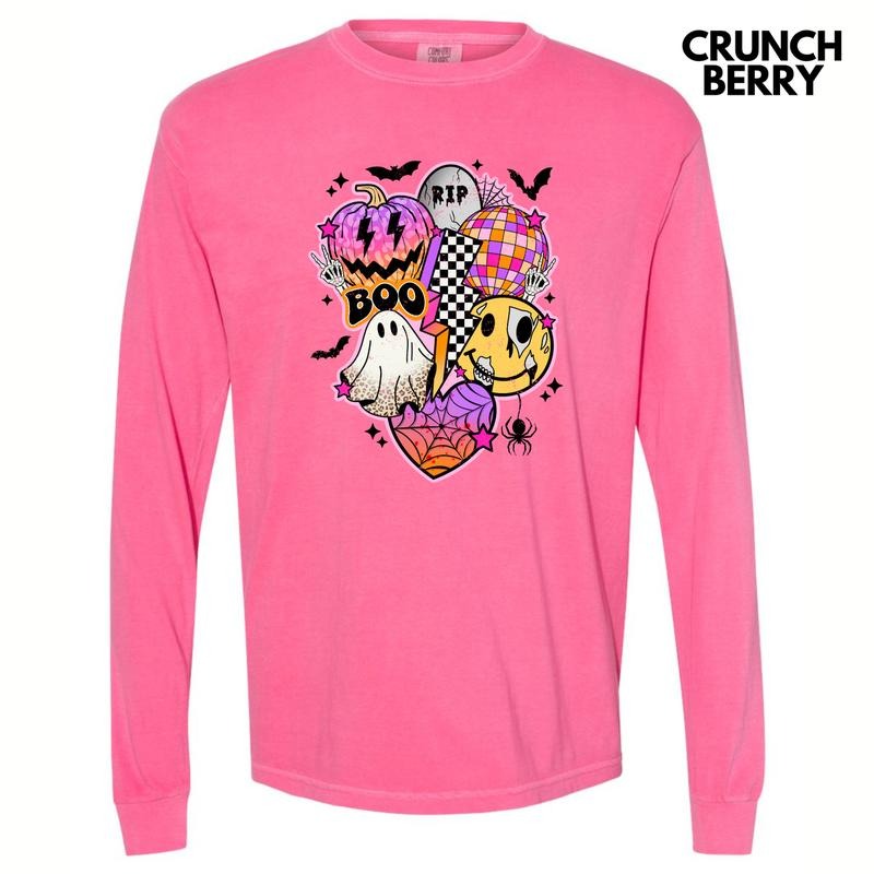 All Things Halloween Long Sleeve Comfort Colors T-Shirt 'NLB' Hoodie, Sweatshirt | HypeCrazeTee.com