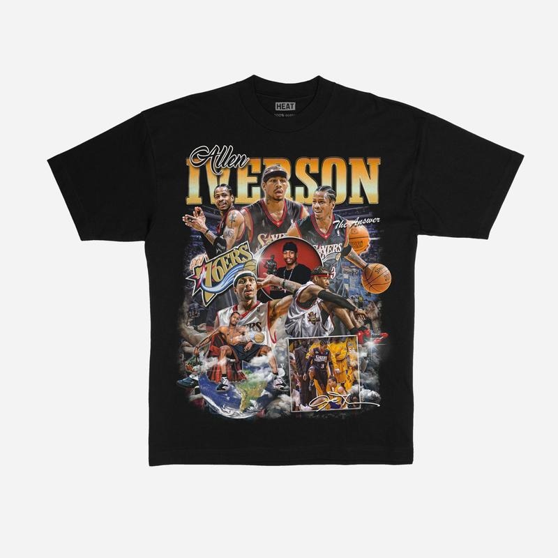Allen Iverson The Answer Vintage Graphic TEE | VINTAGE GRAPHIC T-SHIRT SWEATSHIRT HOODIE | SPORT TEE | GIFT FOR FAN