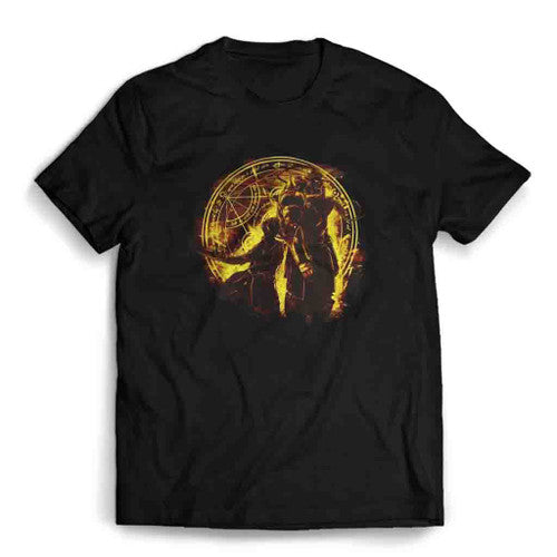 Alphonse And Edward Fullmetal Alchemist Anime Art Mens T-Shirt Tee