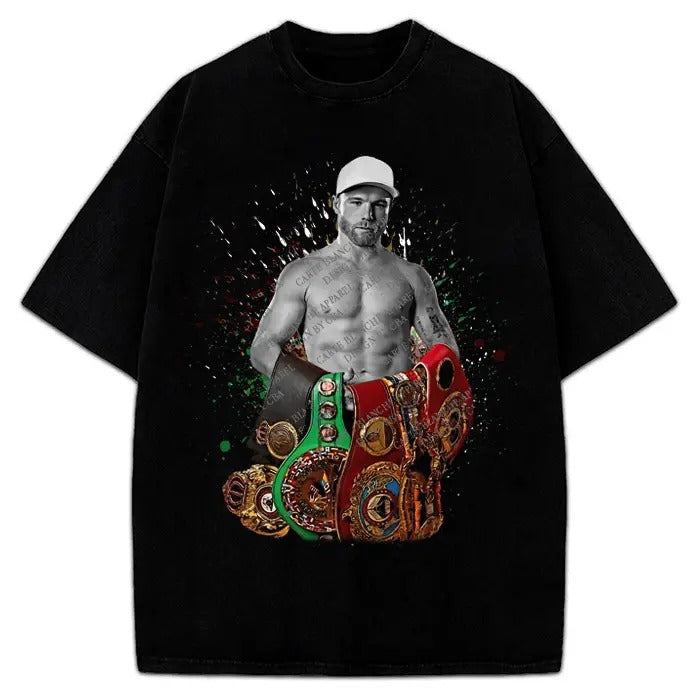 Alvarez Undisputed Champion Mexico Goat Boxing Vintage Style Graphic Design T-Shirt Crewneck Cotton Hoodie, Sweatshirt