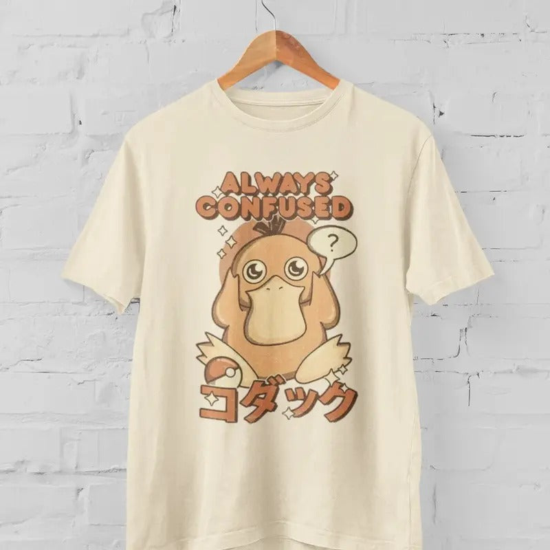 Always Confused Pocket Monsters Graphic Tee Anime T-shirt Gift Idea Present For Him For Her Hoodie, Sweatshirt