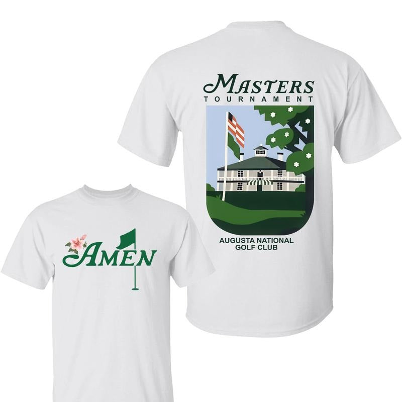 Amen Golf Shirt, 2025 Masters Tournament T-Shirt,  Masters Golf Tee, Graphic Tee Gifts for Men, For Women Hoodie, Sweatshirt
