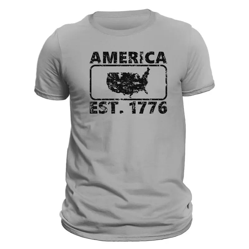America Est. 1776 T-Shirt Hoodie, Sweatshirt | HypeCrazeTee.com