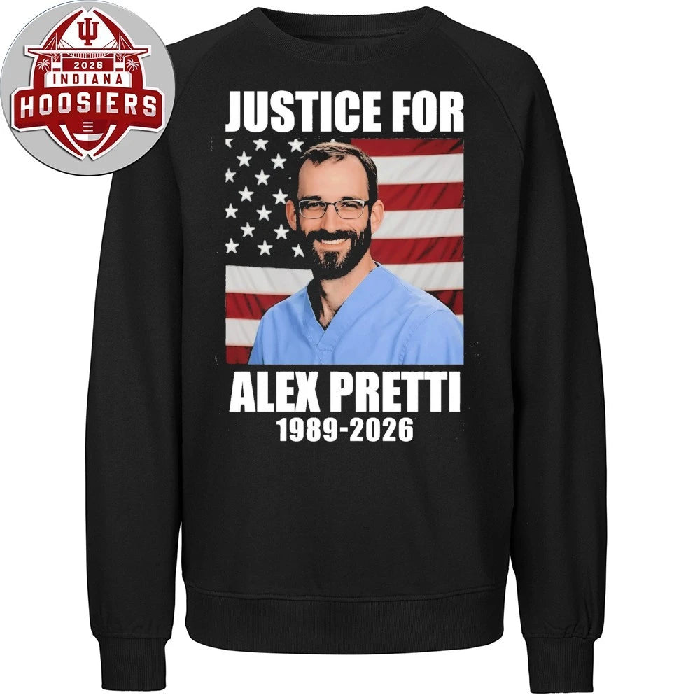 America Flag Justice for Alex Pretti In Memory 1989-2026 Shirt