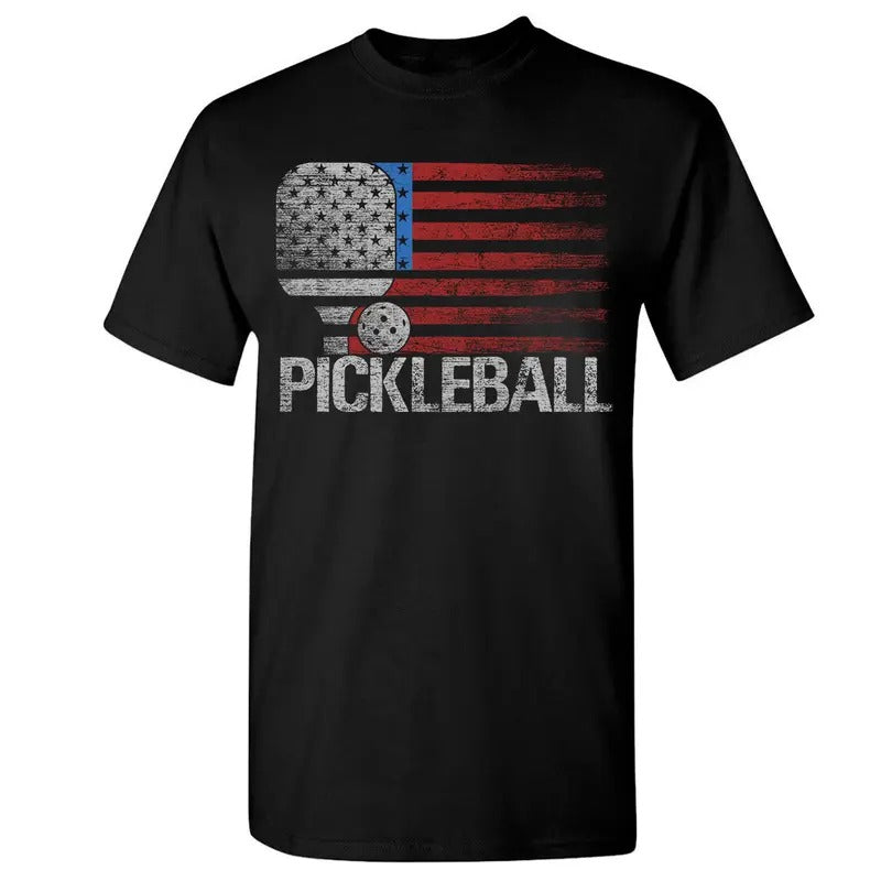 America Flag Pickleball Player Paddleball Lover T-Shirt Hoodie, Sweatshirt | HypeCrazeTee.com