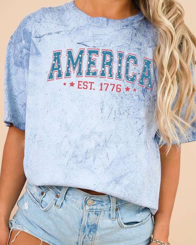 America, 1776, Patriotic, 4th of July Comfort Colors Color Blast, Comfort Colors Tshirt, Women's Comfort Color Tee,...