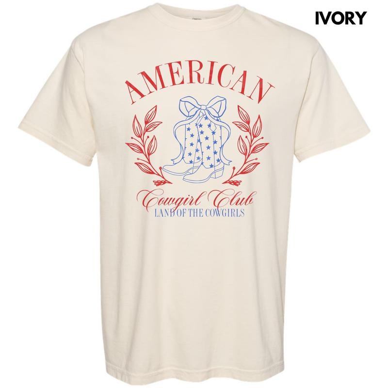 American Cowgirl Club Comfort Colors T-Shirt Hoodie, Sweatshirt | HypeCrazeTee.com
