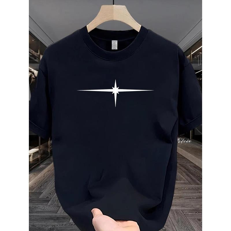 American Fashion Brand Short Sleeve T-shirt Men's Summer 2025 Pu Shuai Design Sense High Street Loose Crew Neck Top...