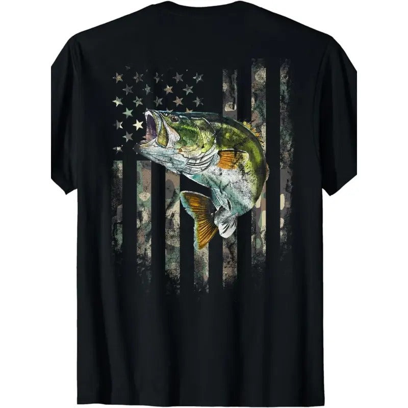 American Flag Camouflage Weaver Fishing T-Shirt Made in USA Hoodie, Sweatshirt | HypeCrazeTee.com