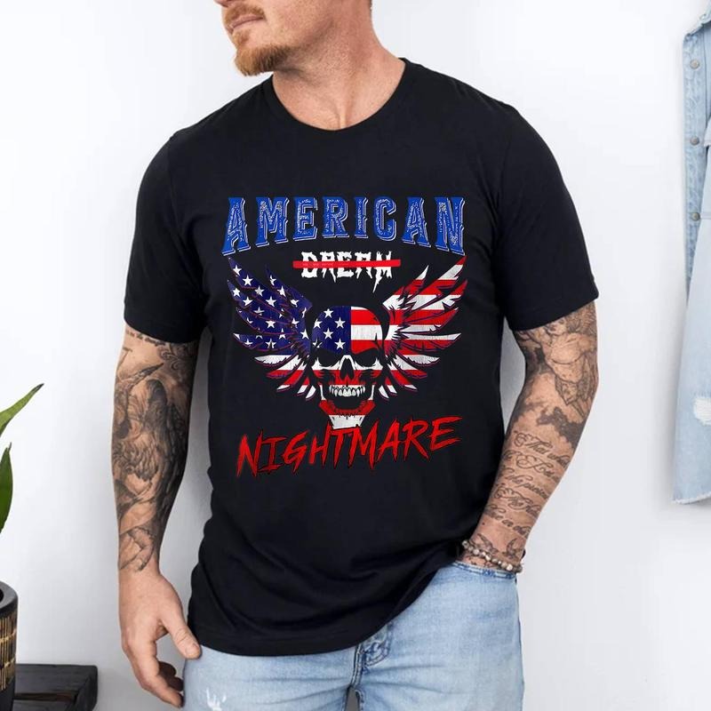American Flag Dream T-Shirt | Unisex Cotton Tee, Short Sleeve, Size S-3XL Hoodie, Sweatshirt | HypeCrazeTee.com