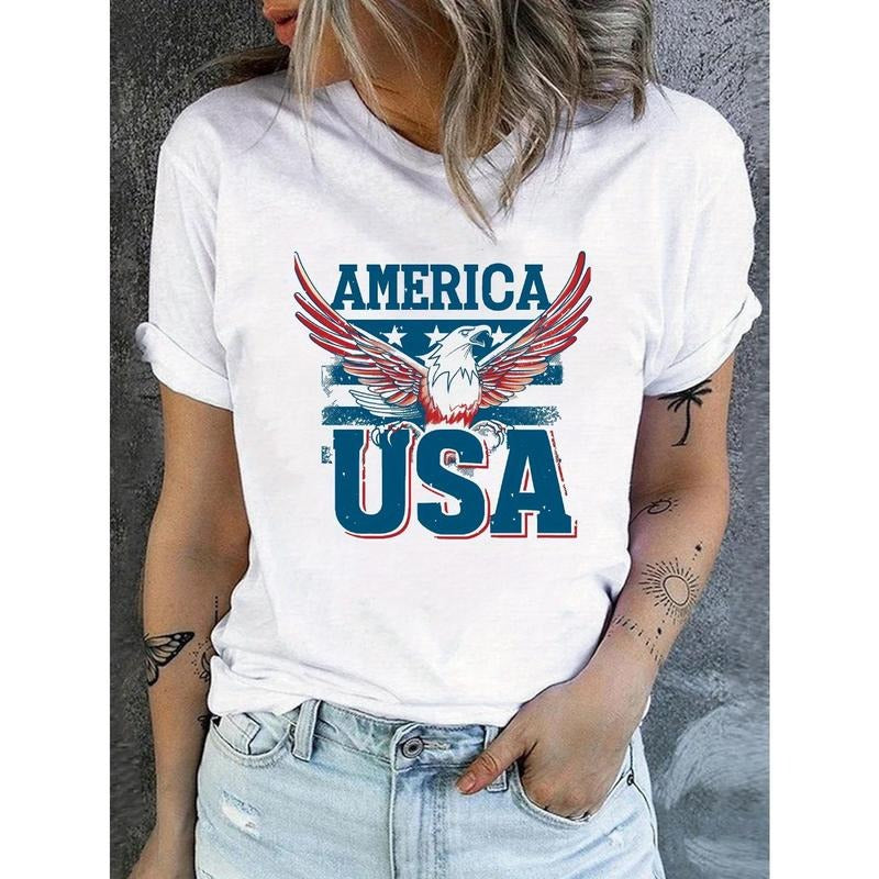 American Flag Eagle women's comfit t-shirt Hoodie, Sweatshirt | HypeCrazeTee.com