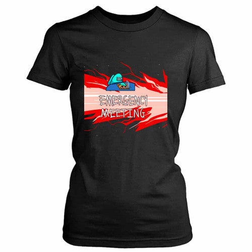 Among Us Emergency Meeting Design Graphic Women's T-Shirt Tee