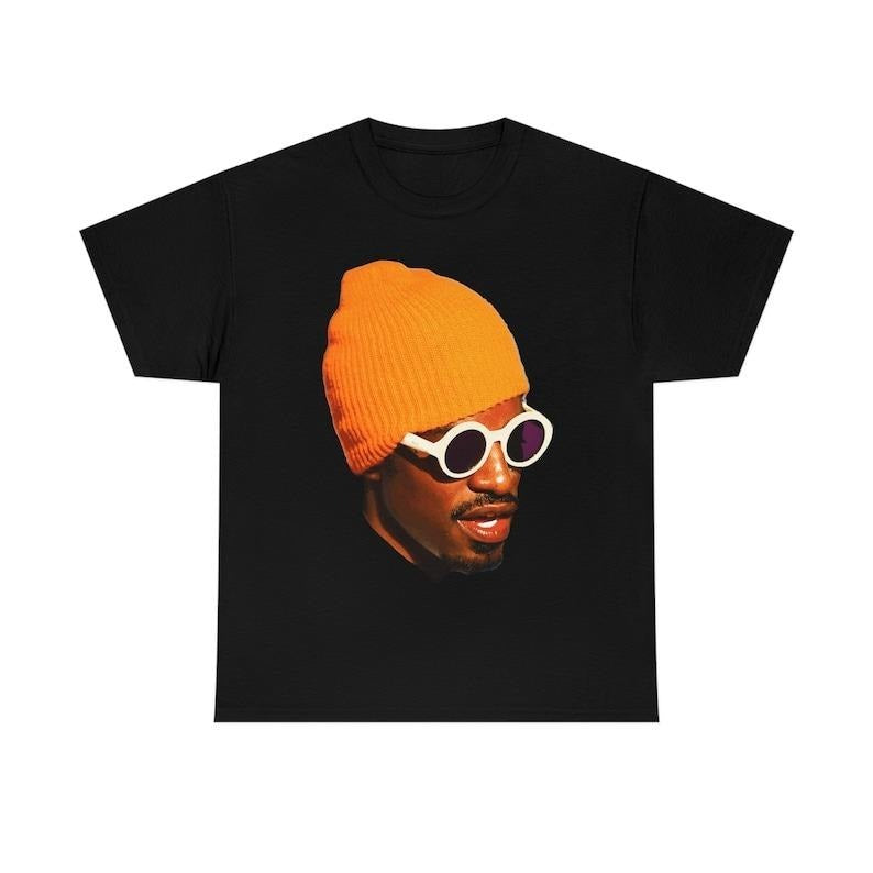 Andre 3000 Orange OutKast  Vintage Inspired Graphic Tee Shirt In Sand, White, Black Adult & Child Sizes Hoodie, Sweatshirt