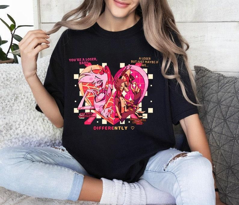 Angel & Husk Loser Baby Angel Dust Hazbin Hotel Husk Hazbin Hotel Shirt T-Shirts, Hoodie, Sweatshirt