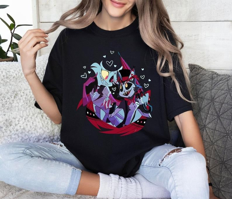 Angle Dust Husk Hazbin Hotel Shirt Huskerdust Hazbin Hotel Cartoon T-Shirts, Hoodie, Sweatshirt