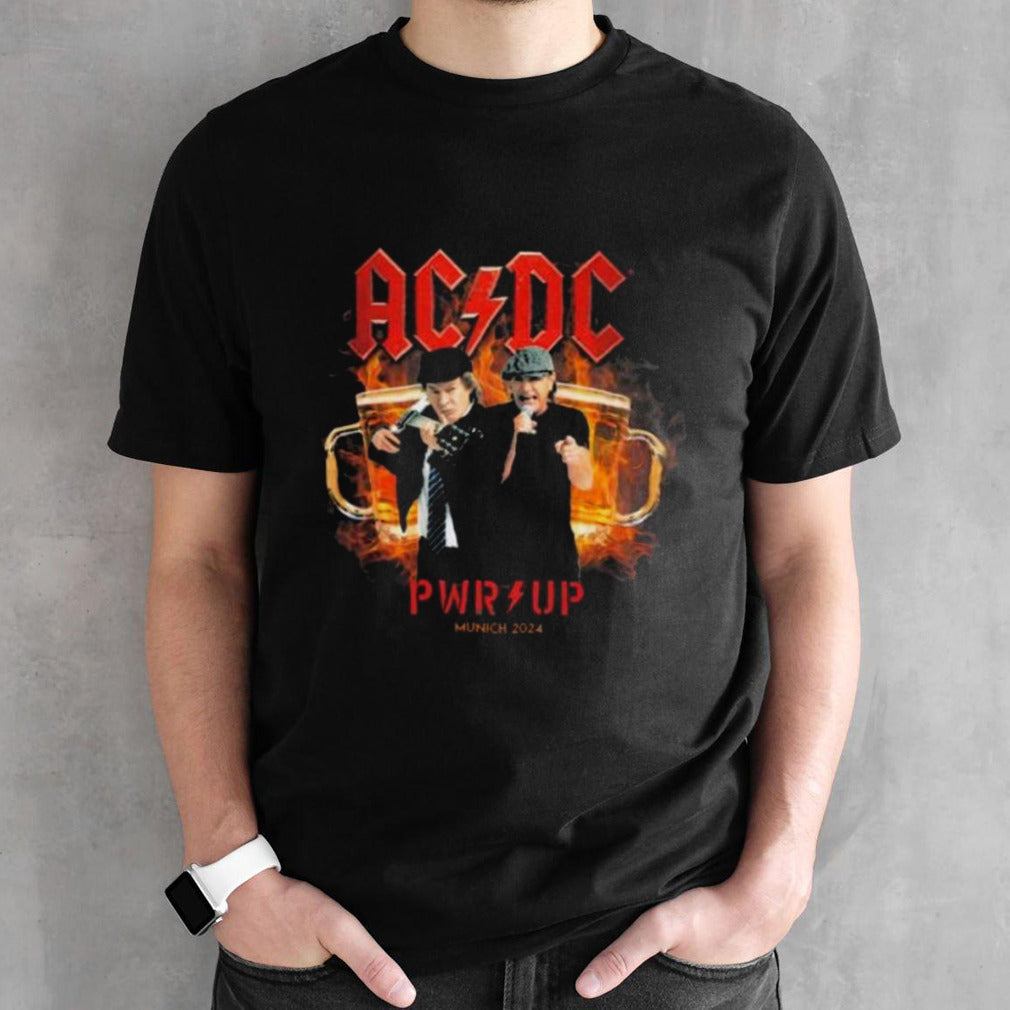 Angus Young And Brian Johnson AC DC Pwr Up Munich Tour 2024 shirt