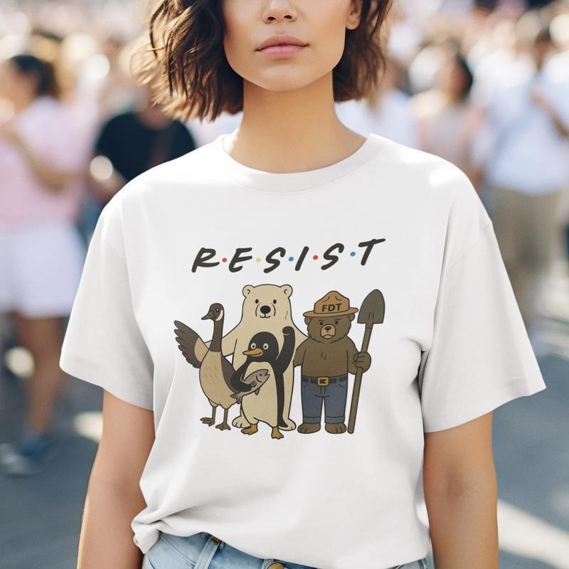 Animals Team Protest Tee, Penguin Polar Bear Goose Graphic Shirt, Climate Awareness T-Shirt Hoodie, Sweatshirt