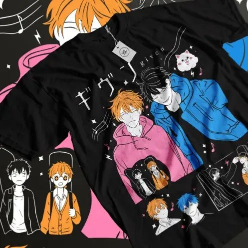 Anime Given Graphic T-shirt Sato Mafuyu Kawaii Girl Gifts Shirt All Size Hoodie, Sweatshirt | HypeCrazeTee.com